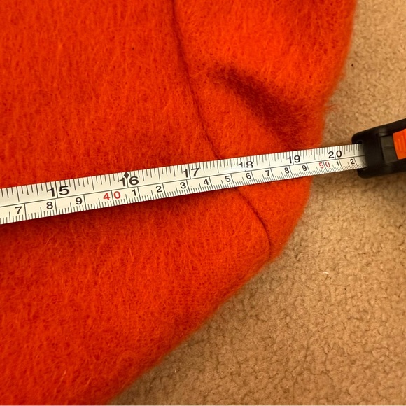 Vintage 1940 50 Austrian Loden Burnt orange wool Mohair Embroidered Long Coat - Picture 17 of 17